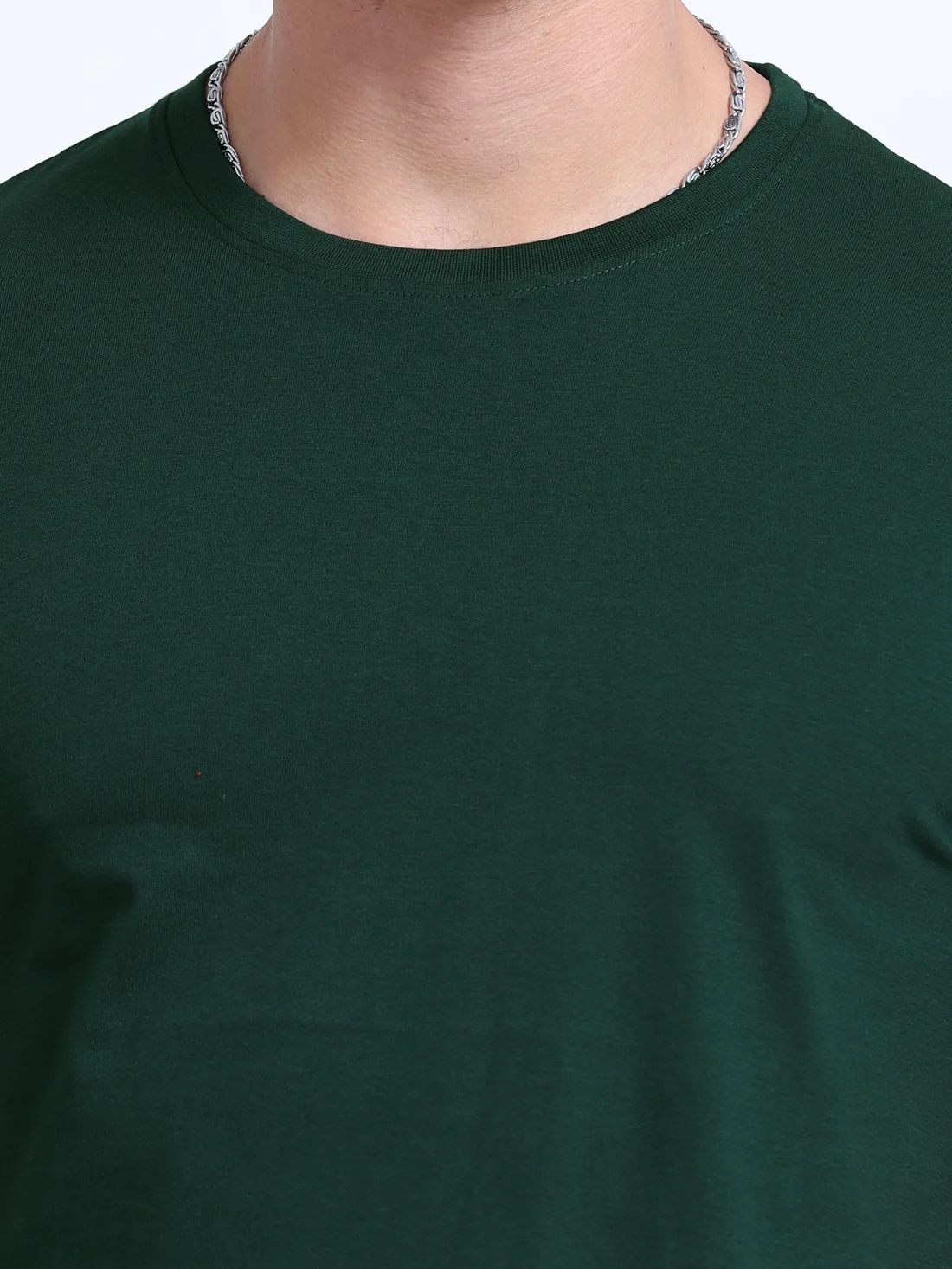 Assassin Round Neck T-Shirt Bottle Green 100% Cotton - Image 6