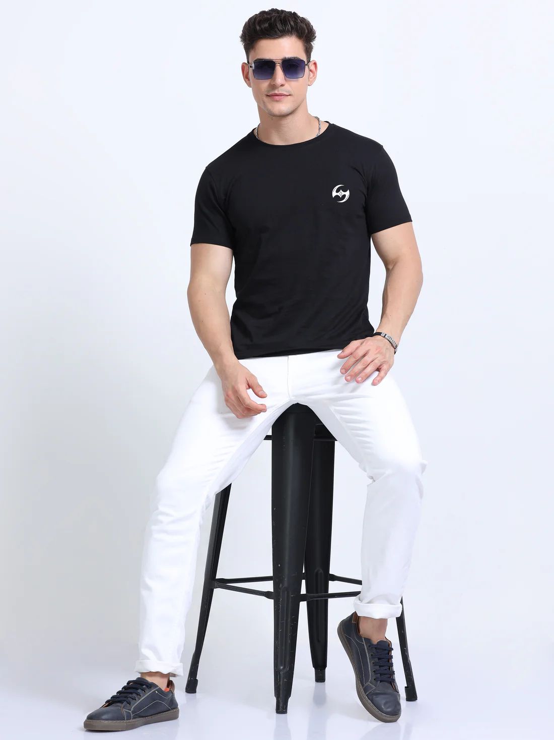 Assassin Round Neck T-Shirt Black 100% Cotton - Image 4