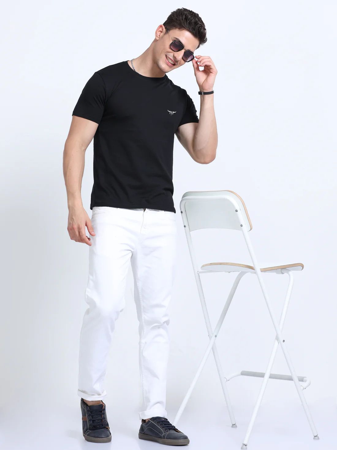 Titan Round Neck T-Shirt Black EcoBlend - Image 3