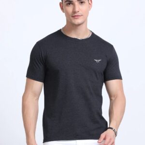 Titan Round Neck T-Shirt Charcoal EcoBlend