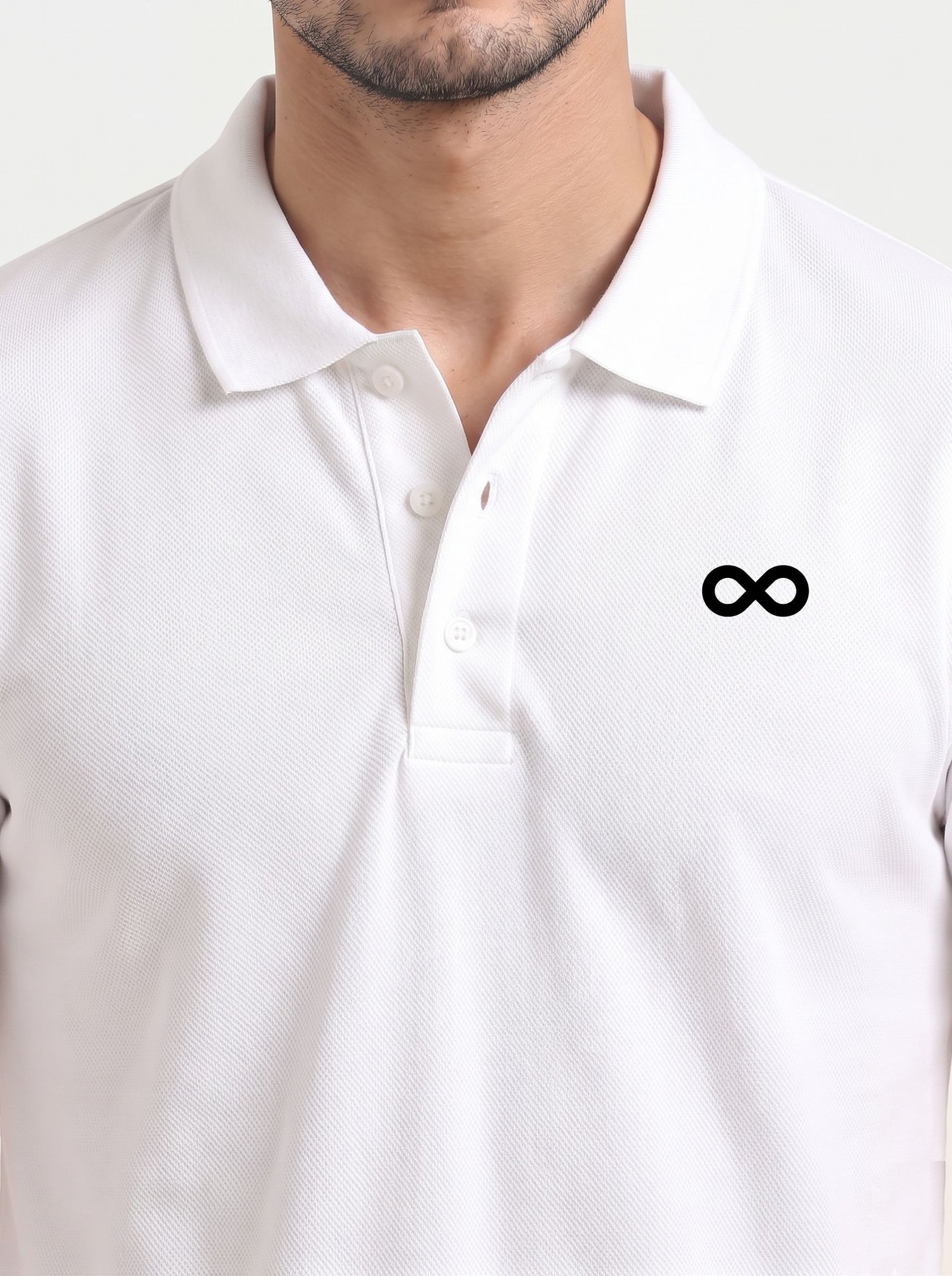 ENIGMA Edition | Premium Plain White Polo T-Shirt - Image 4