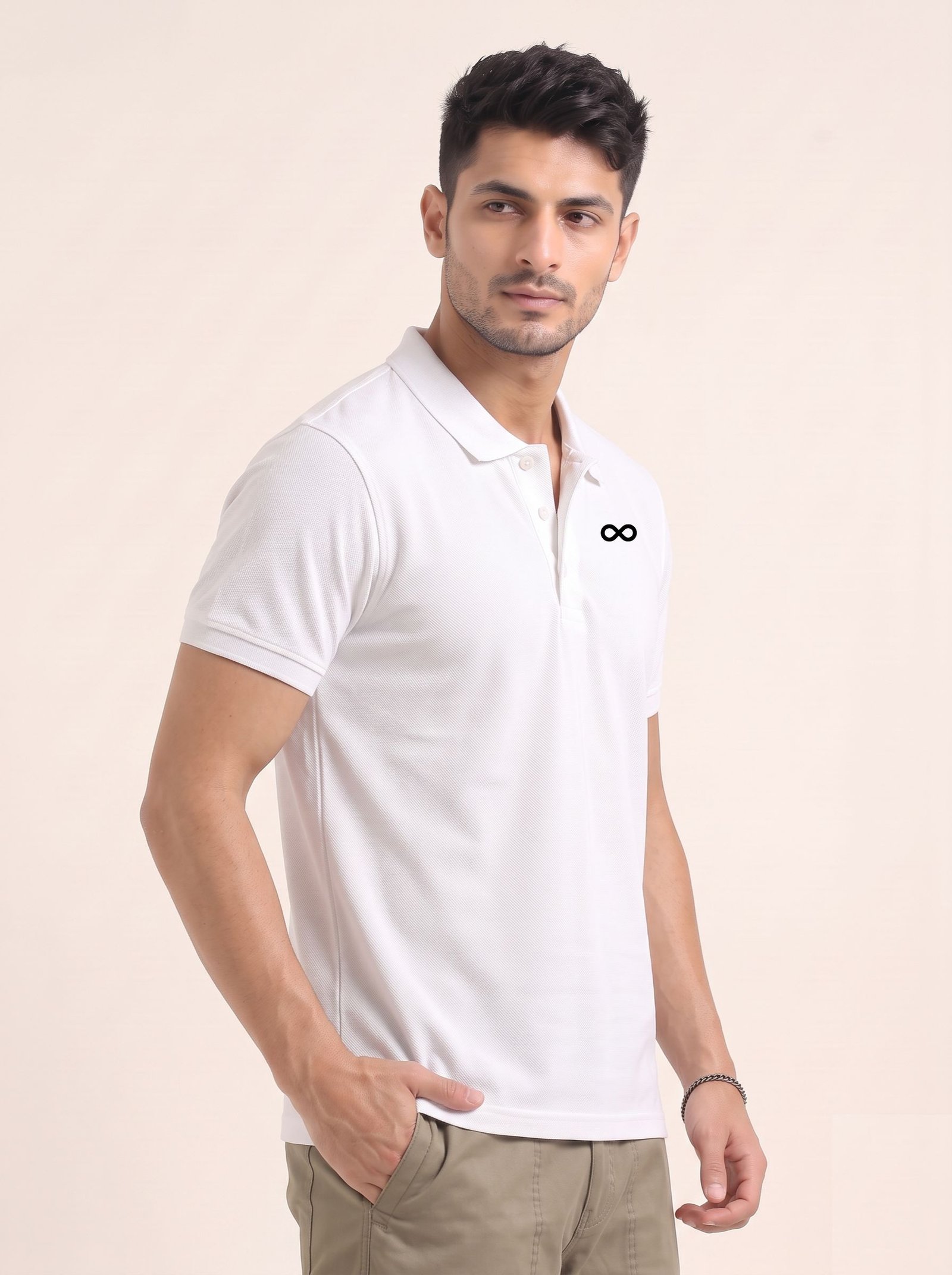 ENIGMA Edition | Premium Plain White Polo T-Shirt - Image 6