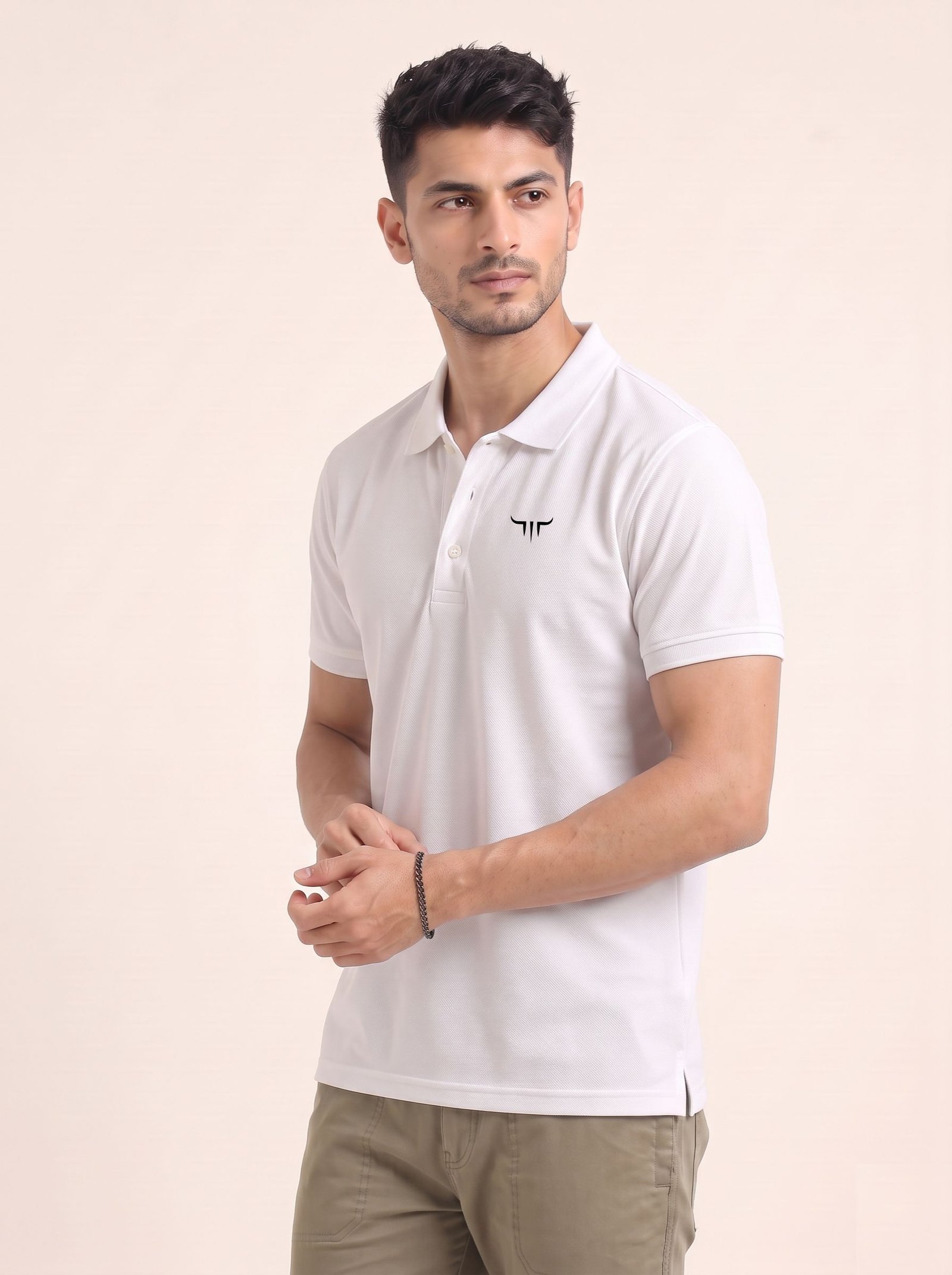 Titan Edition | Premium Plain White Polo T-Shirt